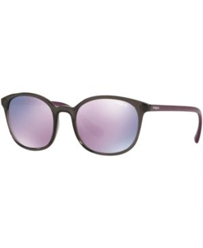 Shop Vogue Sunglasses, Vo5051s In Grey/purple Pink Mirror