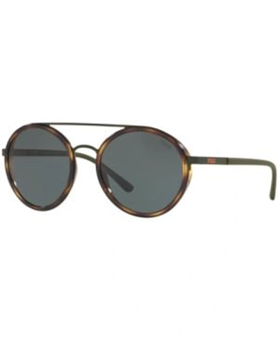 Shop Polo Ralph Lauren Sunglasses, Ph3103 In Green Tortoise/green