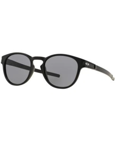 Shop Oakley Sunglasses, Oo9265 Latch In Black Matte/grey