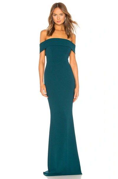 Shop Katie May Legacy Gown In Dark Teal