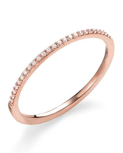 Shop Lana 14k Gold Thin Flawless Diamond Stack Ring In Rose Gold
