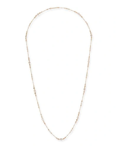Shop Kendra Scott Wyndham Cubic Zirconia Chain Necklace In Rose Gold