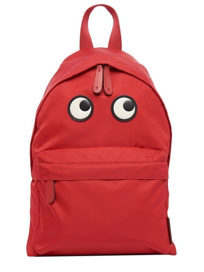 Shop Anya Hindmarch Zip Eyes Backpack In Red