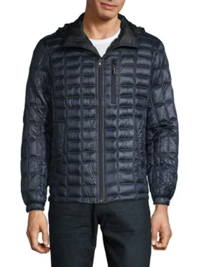 Shop Rainforest Reversible Quilted Down Alternative Jacket In Midnight