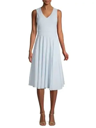 Shop Sjp By Sarah Jessica Parker Tie-back Fit-and-flare Dress In White