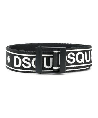 mens black fabric belt