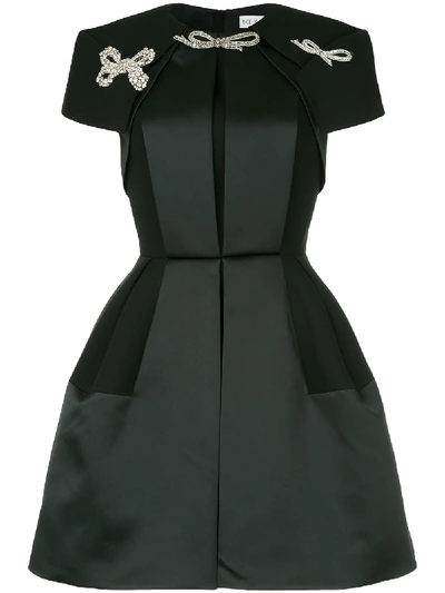 Shop Dice Kayek Embellished Mini Dress - Black