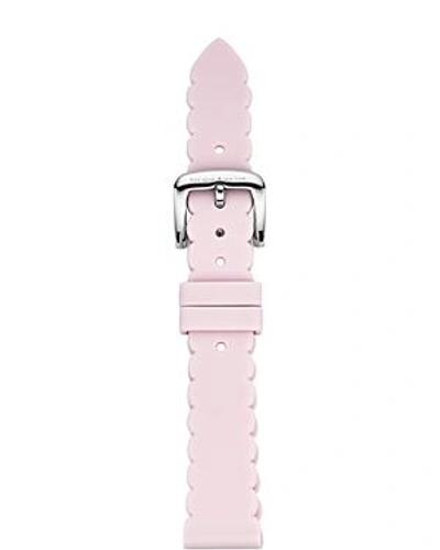 Shop Kate Spade New York Pink Scalloped Edge Rubber Smartwatch Strap, 16mm