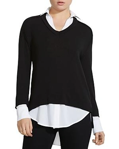 Shop Bailey44 Grand Duke Layered-look Sweater In Black/chalk