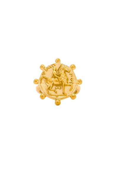 Shop Amber Sceats Azriel Ring In Metallic Gold
