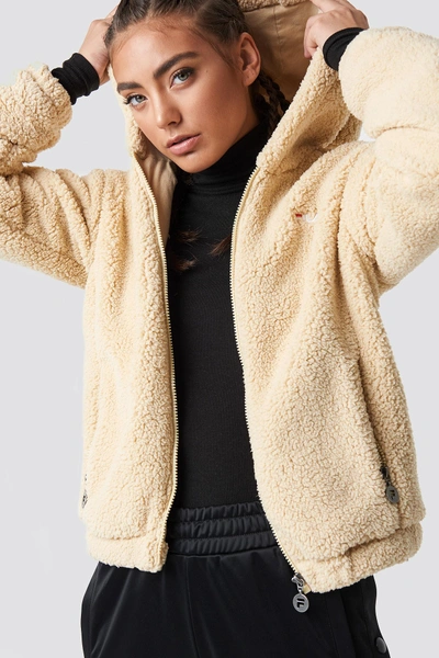 Fila Raquel Teddy Jacket - Beige | ModeSens