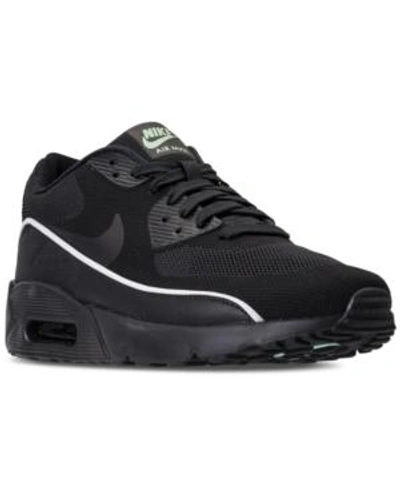 Nike Men's Air Max 90 Ultra 2.0 Essential Running Sneakers From Finish Line  In Black/black-mint Foam | ModeSens