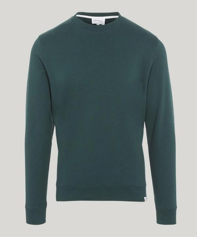 Shop Norse Projects Vagn Cotton Sweater In Quartz Green