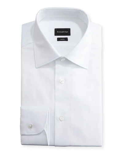 Ermenegildo Zegna Regular-fit Long-sleeve Cotton Dress Shirt In White