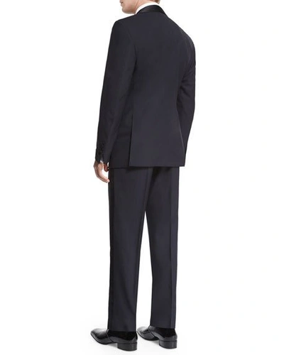 Shop Tom Ford O'connor Base Shawl-collar Tuxedo, Navy