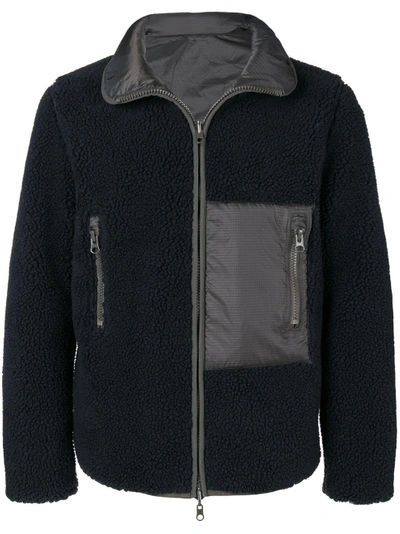 Shop Sempach Panelled Fleece And Shell Jacket - Black