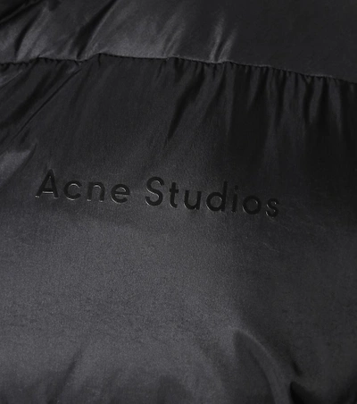 Shop Acne Studios Down Puffer Coat In Black