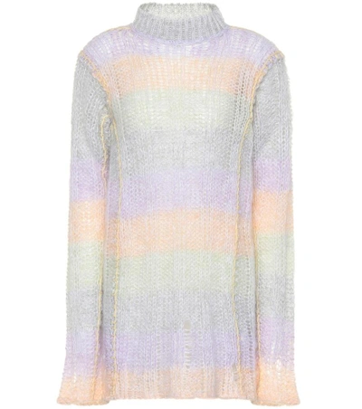 Shop Acne Studios Mohair-blend Sweater In Multicoloured