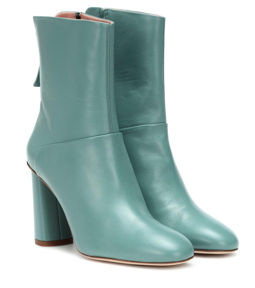 mint green boots