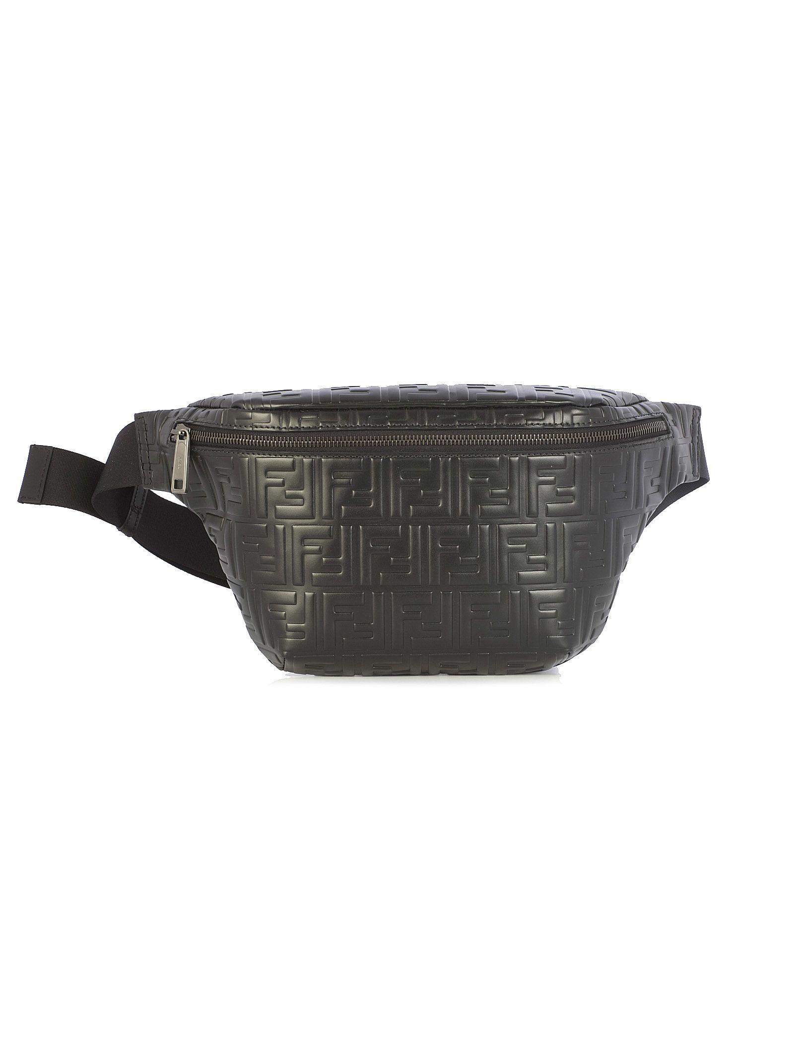 Fendi Logo Monogram Belt Bag In F0saj Black Rutenio | ModeSens