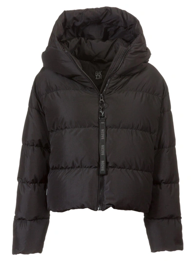 Shop Bacon Clothing Bacon Cloud Hood Padded Jacket In Black