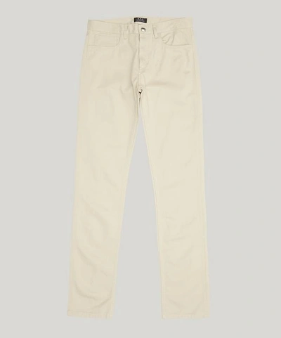 Shop Apc Petite Standard Jeans In Cream