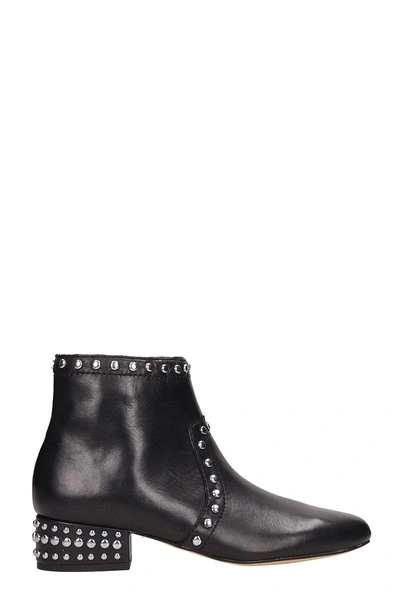 Shop Sam Edelman Black Leather Ankle Boots