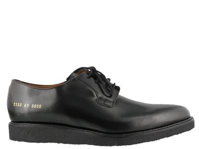 Shop Common Projects Derby Laced Up Shoes In Black