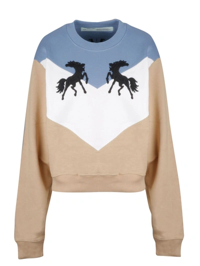 Shop Off-white Embroidered Sweater In 4810