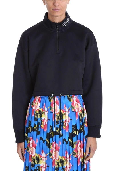 Shop Kenzo Black Polyamide Sweatshirt