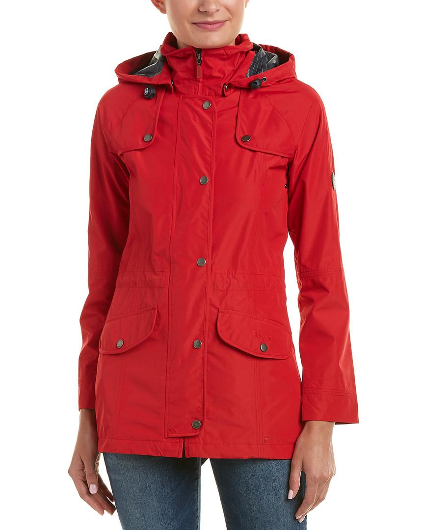 Barbour Altair Waterproof Jacket In Red 