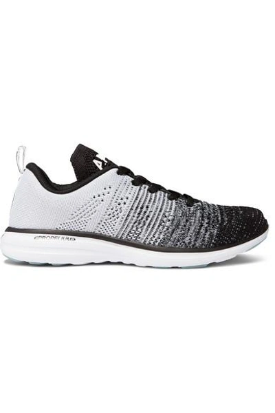 Shop Apl Athletic Propulsion Labs Techloom Pro Mesh Sneakers In Black