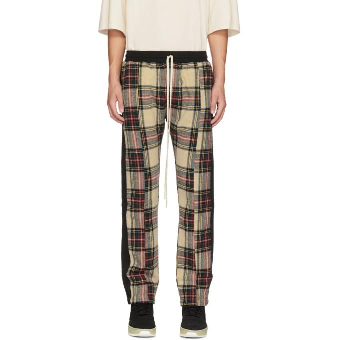 cream plaid pants
