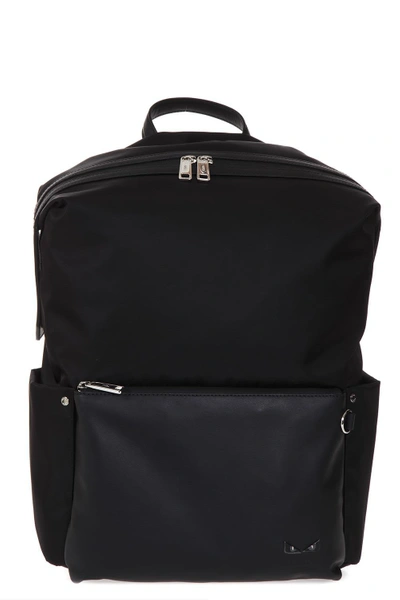 Fendi Nylon And Leather Black Backpack | ModeSens