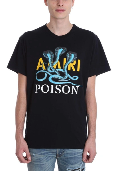 Amiri Poison Black Cotton T-shirt | ModeSens