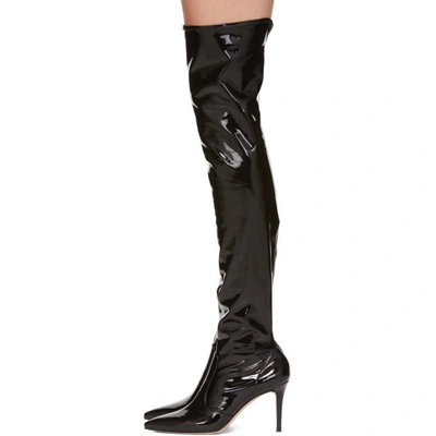 Shop Gianvito Rossi Black Imogen Over-the-knee Boots