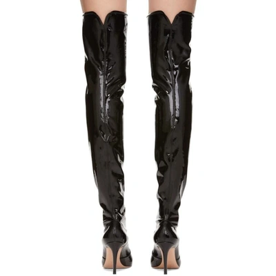 Shop Gianvito Rossi Black Imogen Over-the-knee Boots