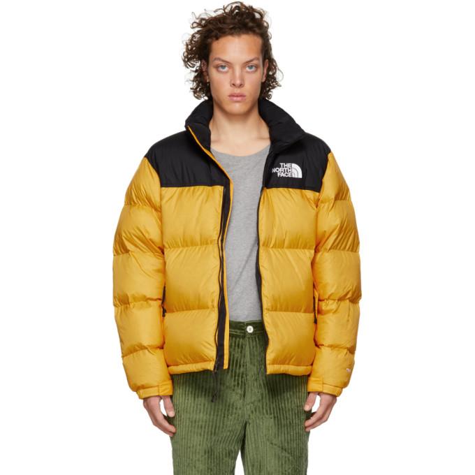 1996 retro nuptse jacket yellow