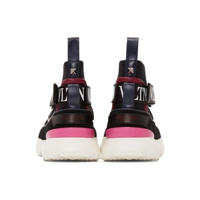 Shop Valentino Black  Garavani Vltn Heroes Sneakers In Elm Bl Mult