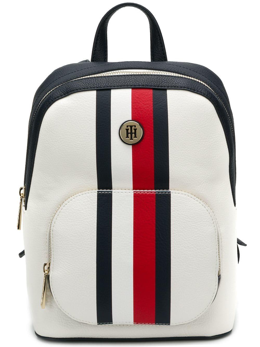 tommy hilfiger backpack blue and white