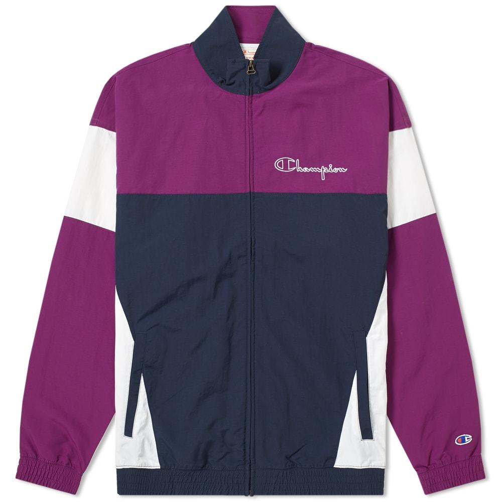 champion purple track top