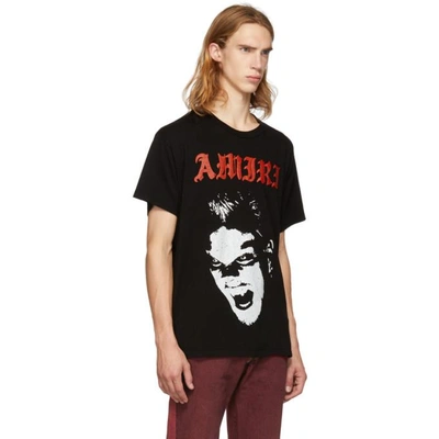 Shop Amiri Black Lost Boys T-shirt In Blr Blk/red