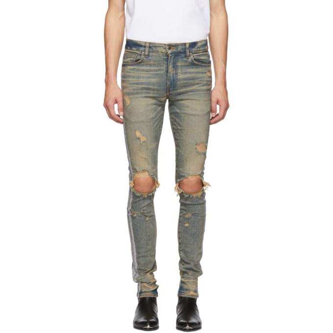 mike amiri jeans glitter