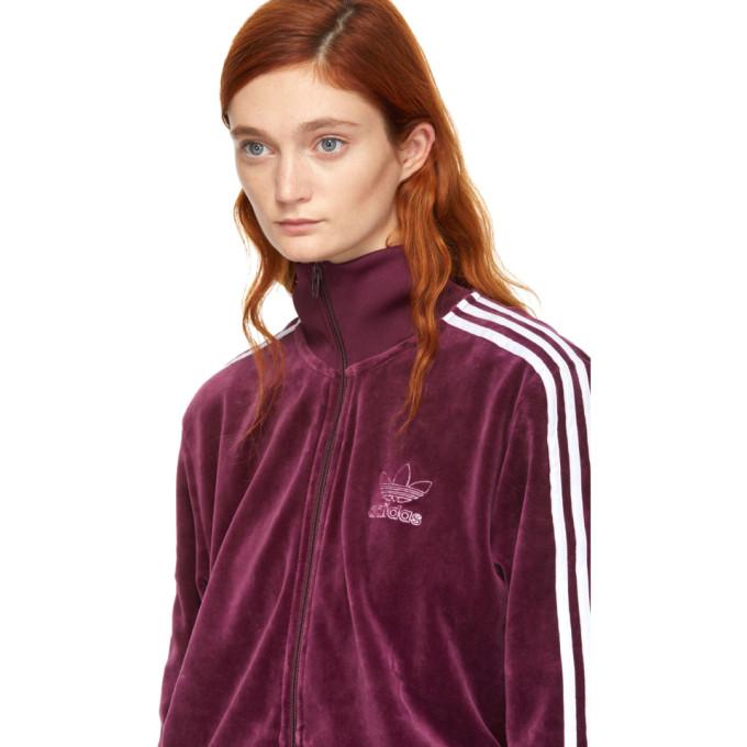 adidas bb track jacket maroon