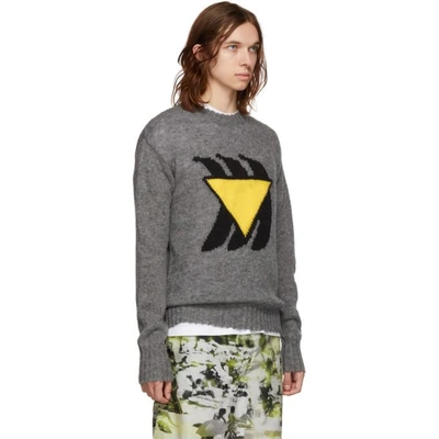 Shop Prada Grey Bananas Sweater In F0y6l-grey