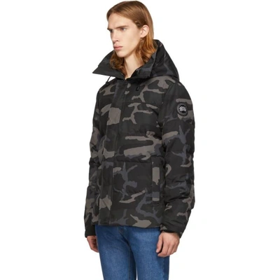 Canada Goose Black Down Camo Black Label Macmillan Parka In Black Camo |  ModeSens