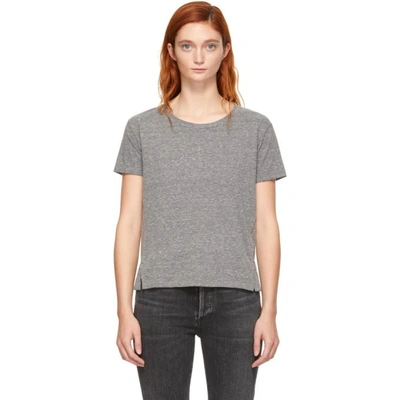Shop Amo Grey Twist T-shirt In 053 H Grey