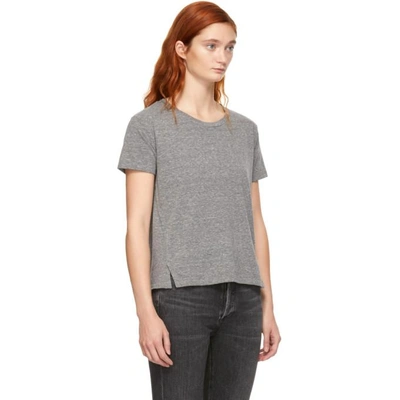 Shop Amo Grey Twist T-shirt In 053 H Grey