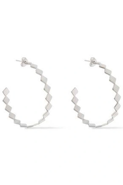 Shop Arme De L'amour Woman Silver-tone Hoop Earrings Silver