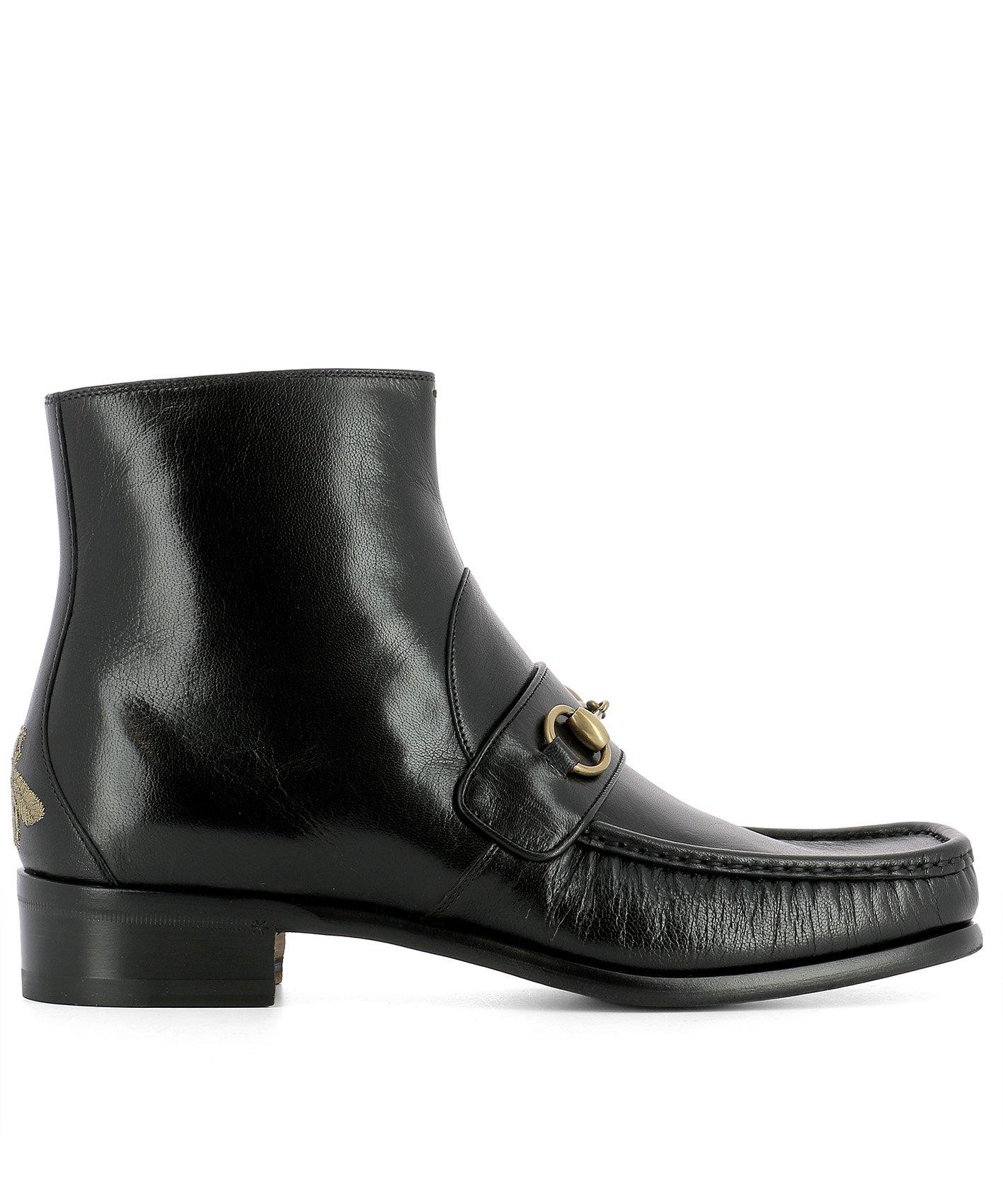 gucci bee ankle boots